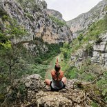 Climbing ang yoga course in the Gorges of Verdon