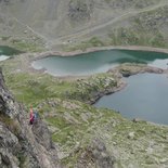 Climbing course in the Belledonne massif (Isère)