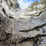 Canyon sec d'Orpierre (Hautes-Alpes)
