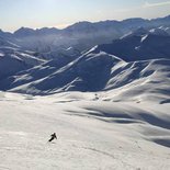 First ski touring tracks in Oisans (Isère)