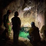 Caving in the Fountarrasse cave (Hautes-Alpes)