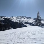 The Grand Mont d'Arêches with snowshoes (Savoie)