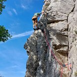 Escalade en Falaise en Ardèche