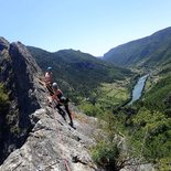 Stage d'escalade en grande voie (Jonte et Tarn)
