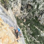 Stage escalade en grande voie - Gorges de l'Hérault (Montpellier 34)