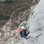 Escalade de grande voie dans le massif du Vercors