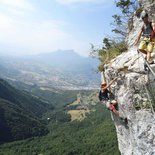 Via ferrata « La Grotte à Carret » (Bauges, Savoie)