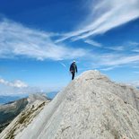 Mountaineering: ridge climbing around Grenoble