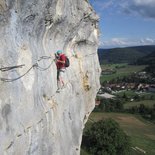 Roche du Mont via ferrata in Ornans (Doubs)