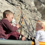 Climbing and perched family snack/lunch (Isère)