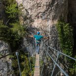 Liaucous via ferrata (Tarn gorges, Aveyron)