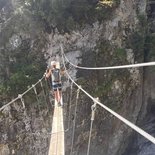 Via ferrata of the Bérard valley waterfall (Vallorcine)