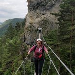 Roqueprins via ferrata in La Canourgue (Lozère)