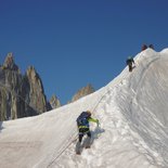 Glacier hike in the Mont-Blanc massif (Haute-Savoie)