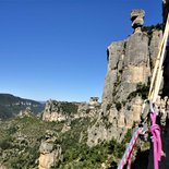 Multi pitch route climbing course (Jonte and Tarn Gorges)