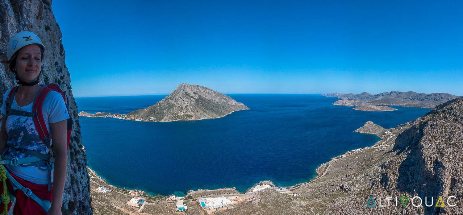 Multipitch rock climbing route in kalymnos DirectMountain