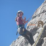 Escalade en falaise à Ax-les-Thermes (Ariège)