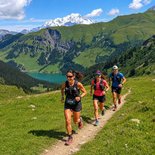 Trail running on the ridges of Beaufortain (Savoie)
