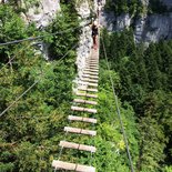 Via ferrata des échelles de la mort à Charquemont (Doubs)