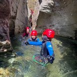 Canyoning in the Roujanel stream (Cévennes)