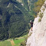 Via ferrata à Freissinières (Écrins, Hautes-Alpes)