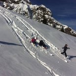 Snowshoeing to meet the winter fauna (Aravis)