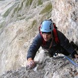 Desmaison route climbing on Pic de Bure (Dévoluy)