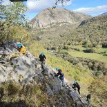 Via corda dans la vallée de la Barousse