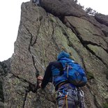 "Trad climbing" course in the Caroux massif