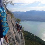 Via ferrata du Roc du Cornillon à Bourdeau (Savoie)