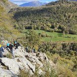 Via corda dans la vallée de la Barousse