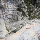 Multi-pitch climbing in Spain