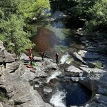 Canyoning in the Roujanel stream (Cévennes)
