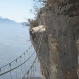 "La Grotte à Carret" via ferrata (Bauges, Savoie)