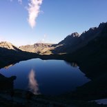 Unusual bivouac in the Queyras or Ubaye mountains