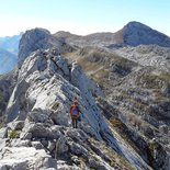 Alpinisme : course d'arête autour de Grenoble (Isère)