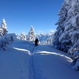 Ski de randonnée à Beauregard (Aravis, Haute-Savoie)