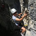 Echelles de la mort via ferrata in Charquemont (Doubs)