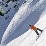 Intermediate snowkite course in Alpe d'Huez