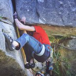Traditional climbing course in Annot