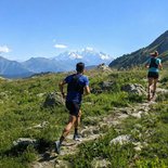 Discovering trail running in the mountains (Beaufortain, Savoie)