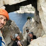 Multi-pitch climbing course (Calanques/Cap Canaille)