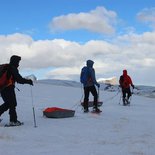 Snowshoeing trek in autonomy (Vercors)