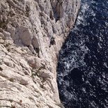 Climbing course in the Calanques of Marseille