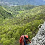 Jules Carret via ferrata (Bauges, Savoie)