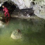 Caving initiation in the Troubat cave (Hautes-Pyrénées)