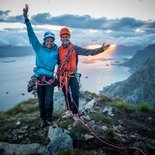 Escalade en terrain d'aventure aux îles Lofoten