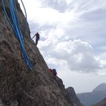 Climbing course in the Belledonne massif (Isère)