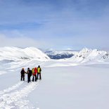 The Grand Mont d'Arêches with snowshoes (Savoie)
