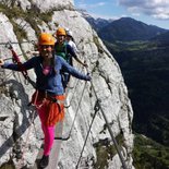 Via ferrata de Roche Veyrand, 1re partie (Chartreuse)